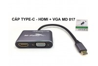 CÁP TYPE C -> HDMI + VGA - MD017